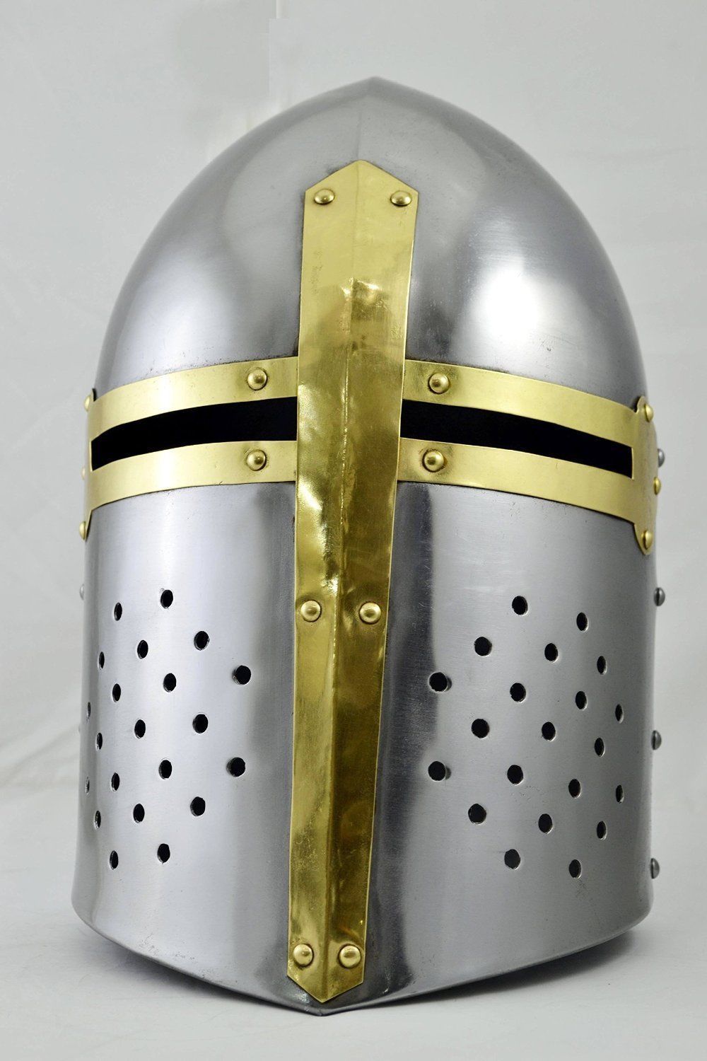 中世騎士 十字軍グレートナイト・アーマーヘルメット・レプリカ: 中世 